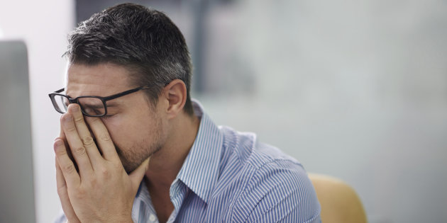 sick or worried guy