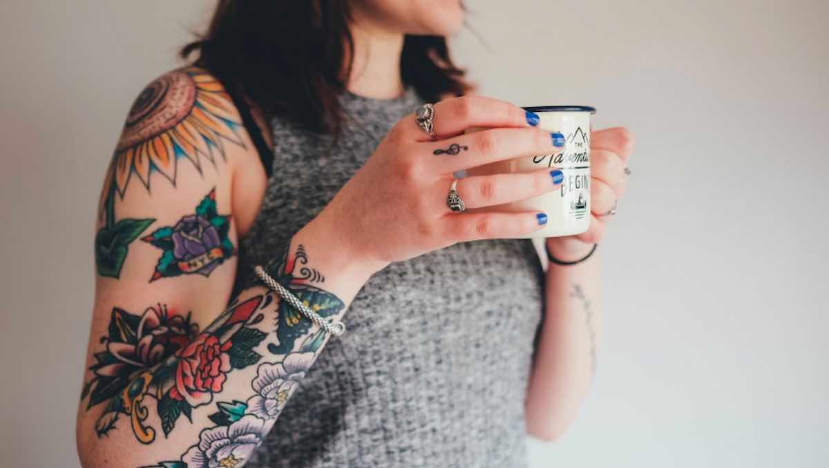 Woman with tattoos